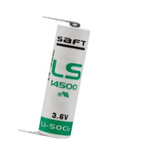 Batería Saft Ls-14500 Pines Soldables 