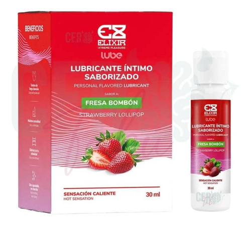 Lubricante Caliente Elixir Saborfresabombon 30ml Altacalidad