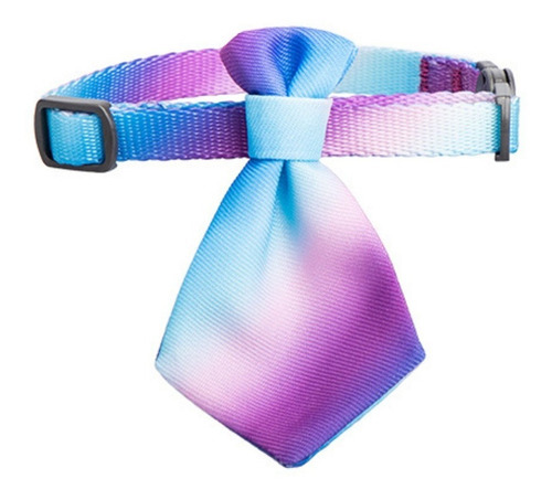 Collar Corbata Para Gatos. Serie A, Mascotas - Pidan. Color Lavanda Celeste