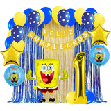 Kit Globos Bob Esponja Compatible Cumpleaños Fiesta