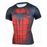 Polera De Manga Corta Con Estampado Digital Dark Spider Ma