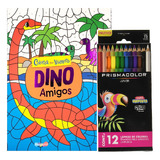 Kit Colores Prismacolor Junior C 12 + Libro P Colorear