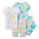 Carters Bebé Ropa Outfit Las Niñas 4-piece Snug Fit Algod.