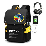 Fwefww Mochila De Astronauta De La Nasa, Mochila De Estudio Escolar