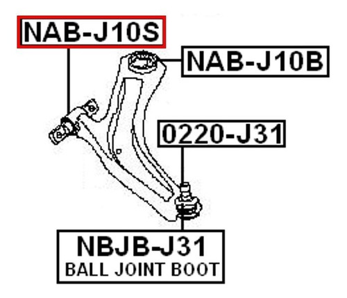 Buje Corbatin Meseta Delantera Nissan Qashqai 07-15 Foto 2