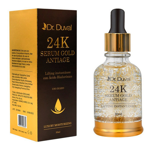 Dr. Duval 24k Serum Gold Antiage Lifting Ácido Hialurónico