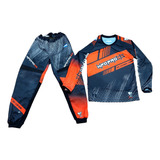 Conjunto Mpd Pro Motocross Enduro Kids Yersey + Pantalon Rng