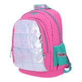 Mochila Grande Rosa Chenson Happy Girl Anapa Porta Tablet De