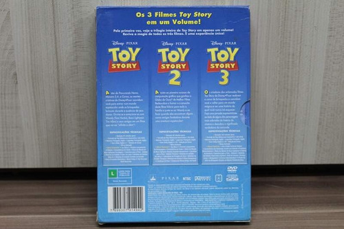 Dvd Toy Stoty Coleção Com 3 Filmes E Luva