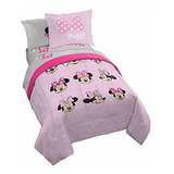 Juego De Sabanas Disney Minnie Mouse Para Niñas 100x190 Cms