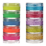 Kit 10un Tinta Facial Cremosa Maquiagem Glitter Neon Festa