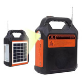 Radio Parlante Linterna Con Panel Solar Linterna Bluetooth