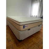 Cama Box Casal Com Baú