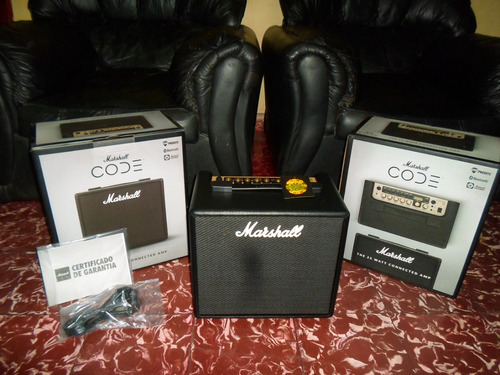 Amplificador Marshall Code 25 Con Bluetooth Y Conexion Usb