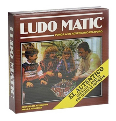 Ludo Matic Con Cubilete Automático Juego De Mesa Habano