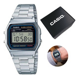 Relogio Casio Unissex Vintage Prata - A158wa-1df Cor Da Corr