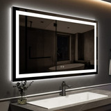 Espejo Led Baño 40 X 32 Pulgadas Con Luz Delantera Y Trasera