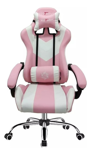 Silla Gamer Escritorio Ergonómica Reclinable Roja Azul Rosa