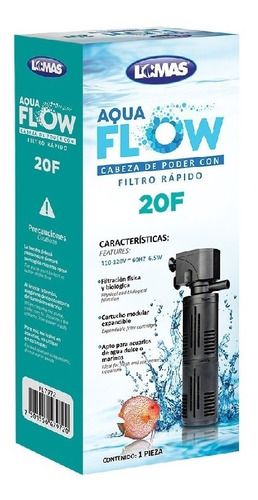 Cabeza Poder C/ Filtro Rápido Aquaflow 20f Sumergible Lomas