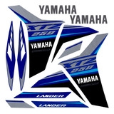 Kit Faixa Adesivos Yamaha Lander 250 Azul Ano 2021/2022