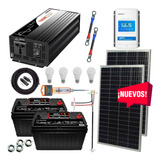 Kit Solar 1100 Watts Akku, Inversor 1000w Onda Pura, Mppt