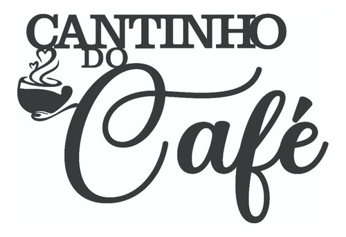 Cantinho Do Café, Mdf 3mm Preto