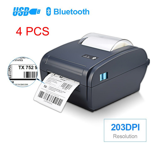 4pcs Bluetooth Impresora Térmica 40-110 Boletos Puerto Usb