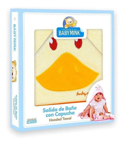 Toalla Salida De Baño Baby Mink Con Capucha Para Bebé Varios