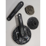 Plato Palanca Shimano Mtb Tx 801 Piñon 8v Alum Orig Cadena