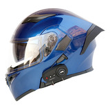 Casco De Moto Con Bluetooth Y Portón Trasero