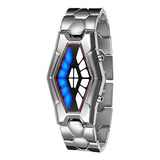 Fanmis Relojes Binarios Led Azules Para Hombre Relojes Chapa