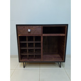 Mueble Vintage De Roble Reutilzado Cava Recibidor Barrica