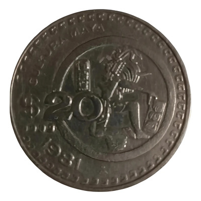 Moneda 20 Pesos Cultura Maya 1981! | Meses sin interés