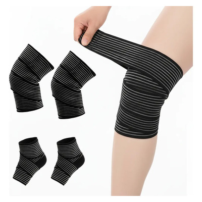 2p 200cm+90cm Rodillera Elastica Benda Protectora Correa De Protección Del Pie Ajustable Libremente, Fitness, Levantamiento De Pesas, Sentado Y Otras Actividades Deportivas. | MercadoLibre