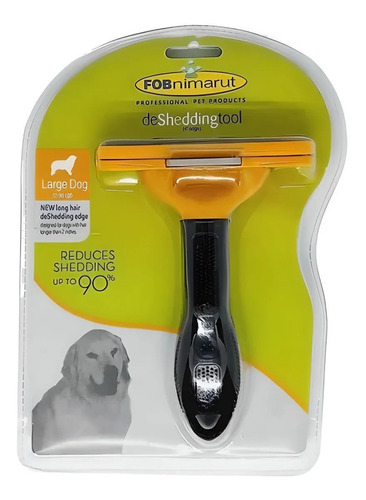 Cepillo Quita Nudos Deslanador De Pelo Para Mascotas Color Amarillo