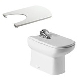 Combo Roca Dama Senso Bidet + Tapa Originales 1 Agujero Ahor