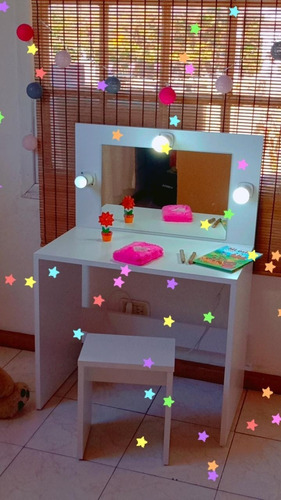 Mueble Tocador  Con Espejo Infantil Super Completo Unico!!