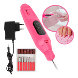 Torno Electrico Profesional De Uñas Kit De Fresas Manicuria