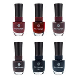 Kit Esmalte Ana Hickmann 6 Cores Escuras Cremoso 9ml