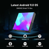 Android 11 Tv Box S905w2 Usb 2.0 3d 4k Uhd 4gb Ram 64gb Rom 