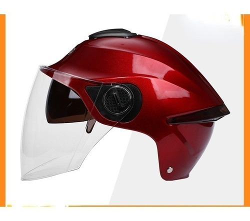 Casco De Moto De Doble Lente A Prueba De Sol General Mujer