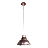 Colgante Campana 25 Metalizado 1 Luz Vintage - Apto Led E27