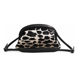 Bolsa Feminina Tiracolo Couro Animal Print Vaca Isis