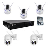 Kit 3 Câmeras Internas+2 Câmeras Externas Ip Wi-fi E Dvr Nvr