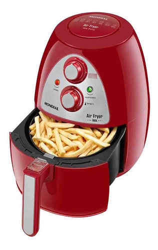 Fritadeira Sem Óleo Air Fryer 4l Mondial Familia 4l Vermelha