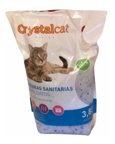 Piedritas Sanitarias  Crystalcat X 3,8 L