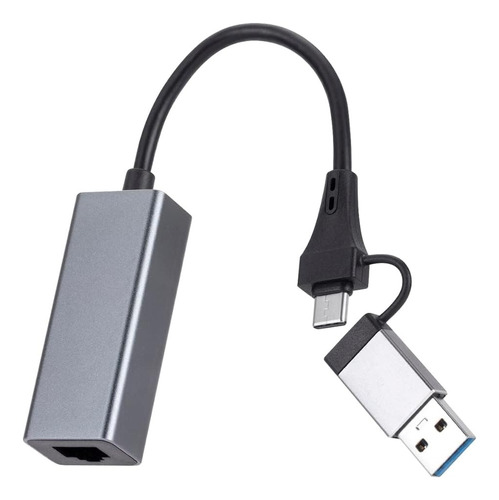 Adaptador Ethernet Rj45 A Usb-c Y Usb-a Celulares Y Pc