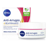 Crema Antiarrugas De Día 45+ Reafirmante Nivea Fps 25 50 Ml