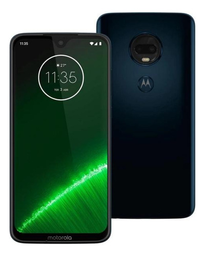 Telefone Celular Moto G7 Plus 64gb 4gb Ram Seminovo Azul Bom