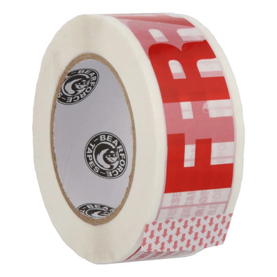 Caja 36 Cinta Frágil Blanco Rojo 135m X 48mm Bearforce Blanco Lisa | Envío gratis